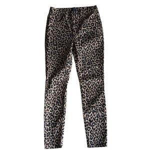J.Crew 9” High-Rise Leopard Skinny Jeans – Size 26